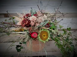Composition florale, Bouquet de Fleur, fleurs sechées, nature, decoration